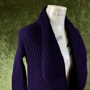 Sara I Sweaters - LAST CHANCE💞Sara I purple ribbed shrug sweater Sara I Sweaters - LAST CHANCE💞Sara I purple ribbed shrug sweater